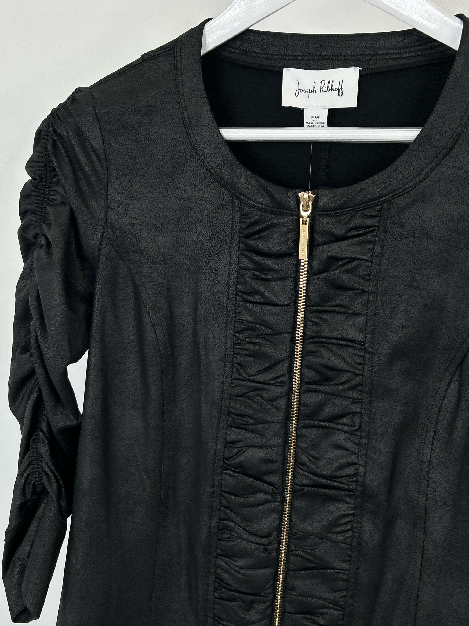 JOSEPH RIBKOFF Size M Black Women Jacket