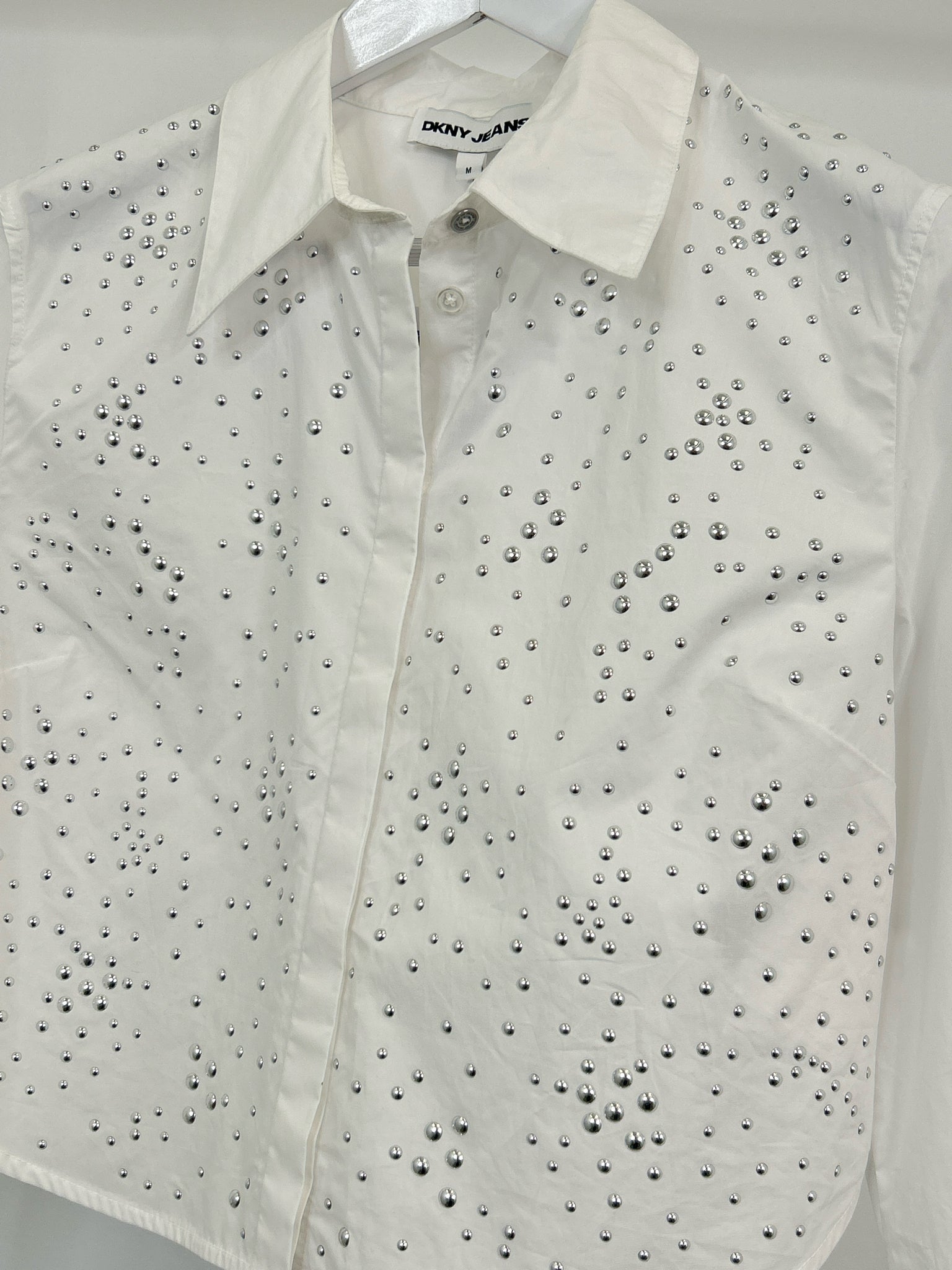 DKNY JEANS NWT Size M White Women Shirt