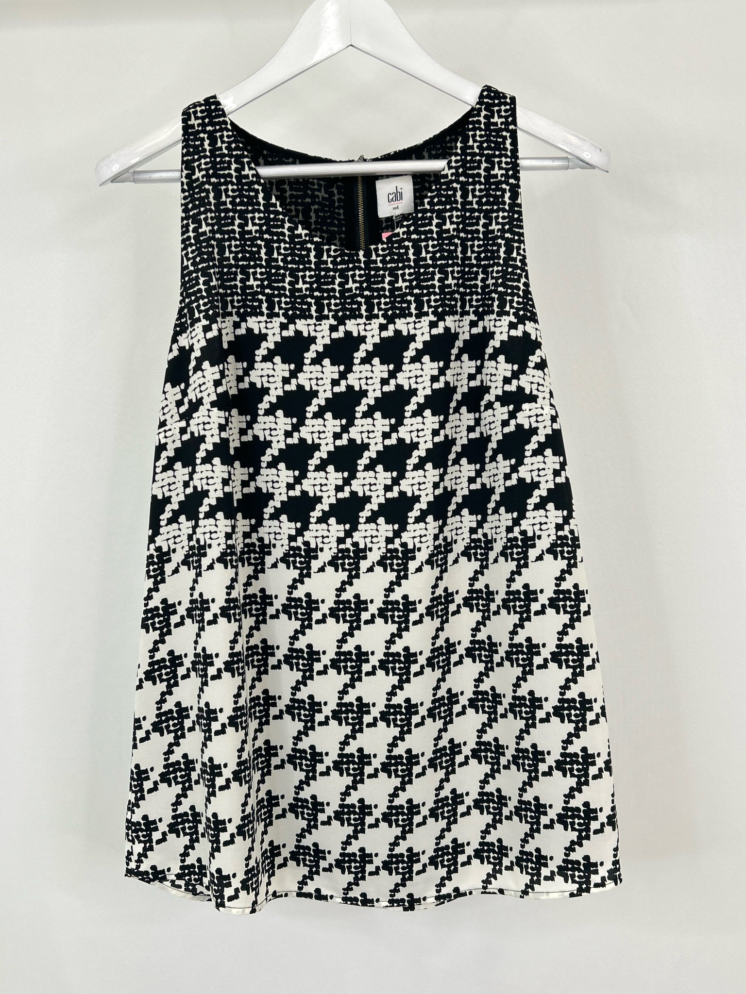 CABI Size M Black & White Women Top