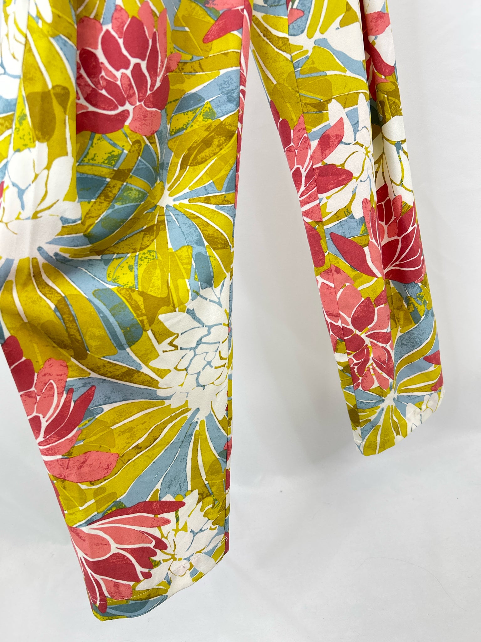 BEAUTIFUL by Lawrence Zarian Size 12 PINK & GREEN Women Jumpsuit