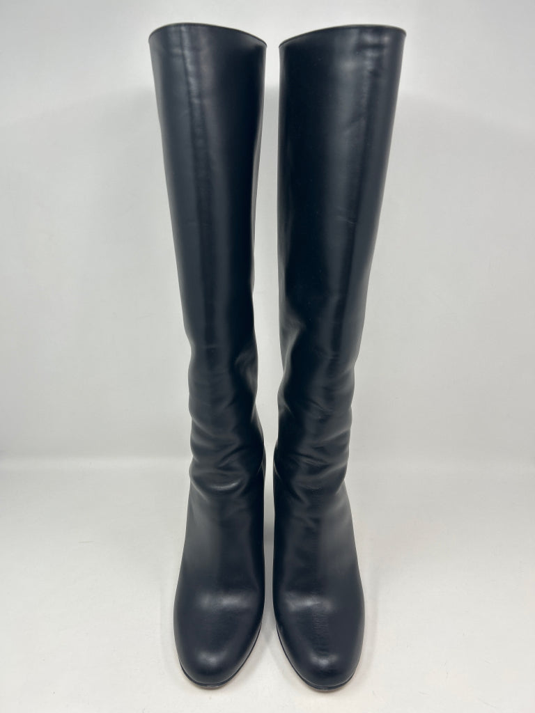 RED VALENTINO Women EU Size 37 Black Avired Leather Boots