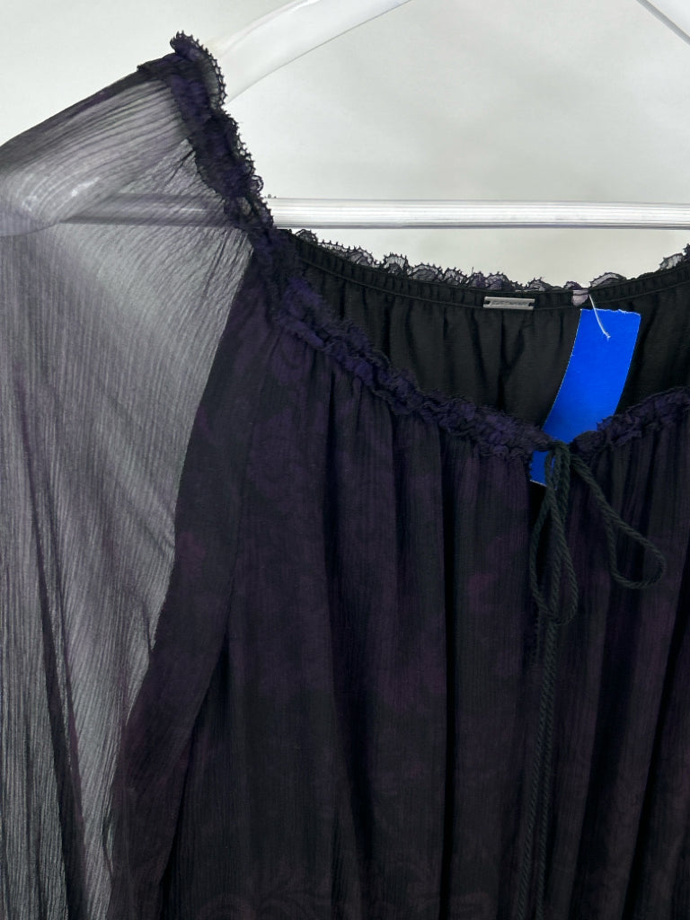 ELIE TAHARI Size M PURPLE AND BLACK Women's Dress