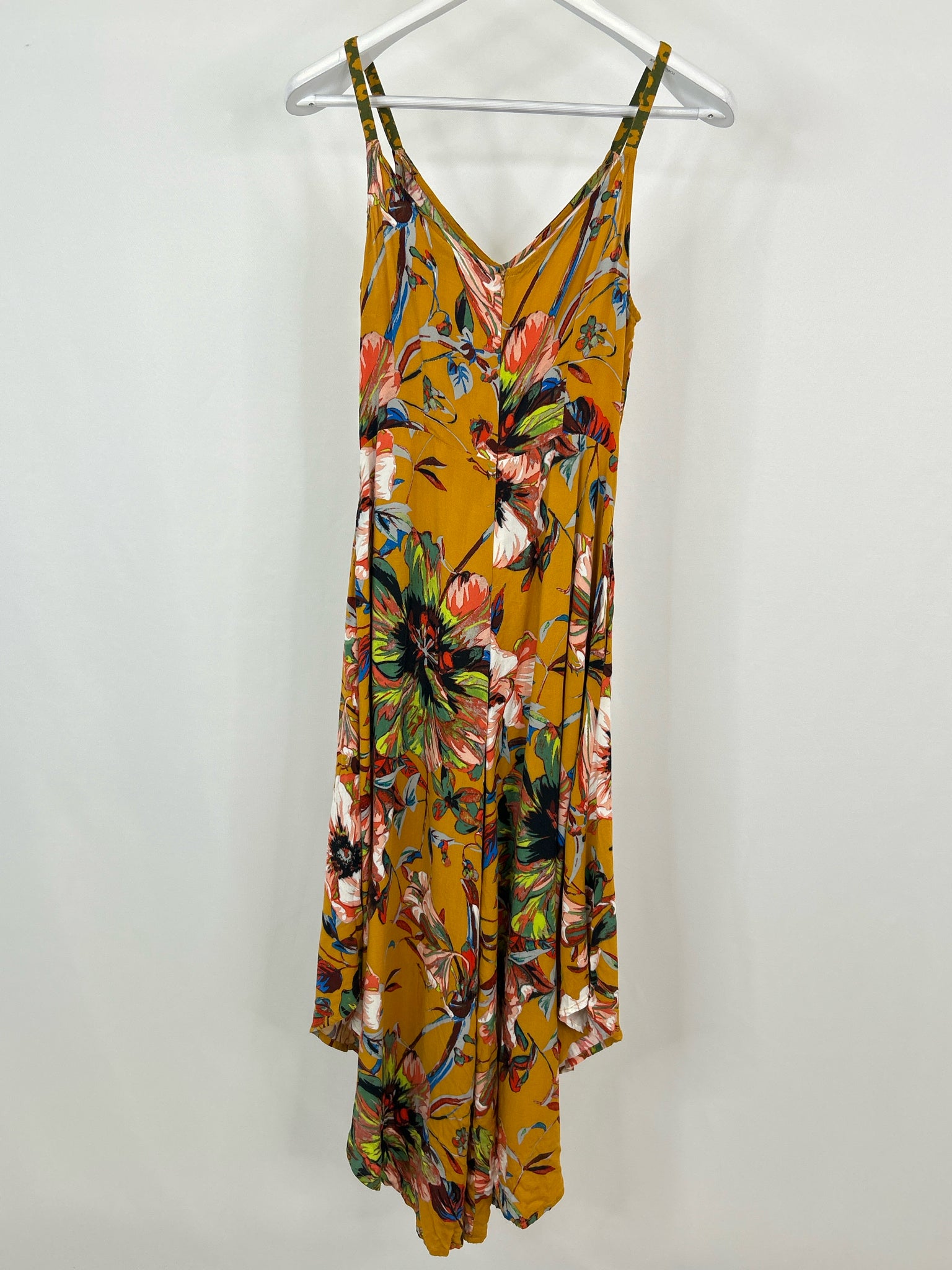 MSK Size M mustard print Women Jumpsuit