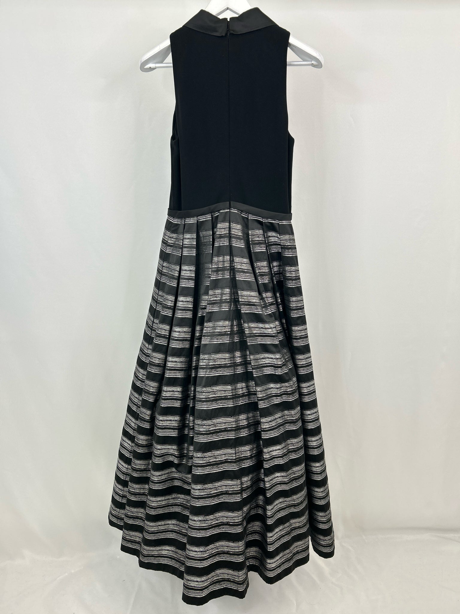 THEIA Size 10 Black Print Women Dress