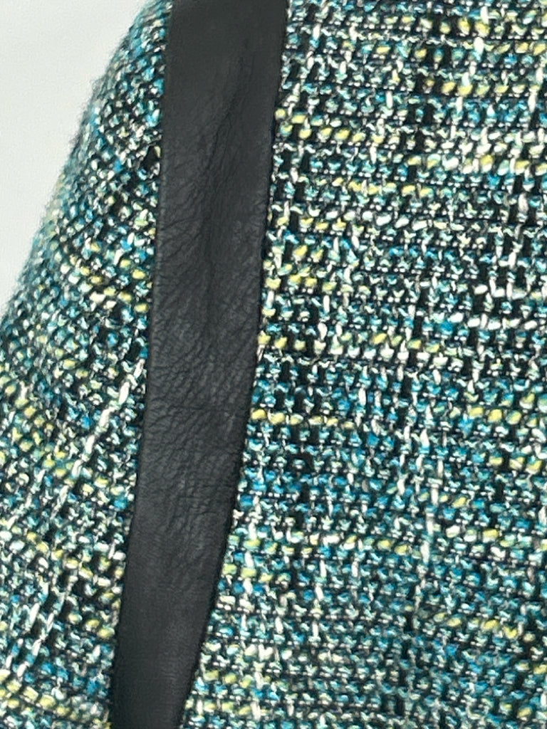 CLASSIQUES ENTIER Women Size L Turquoise & Black Jacket