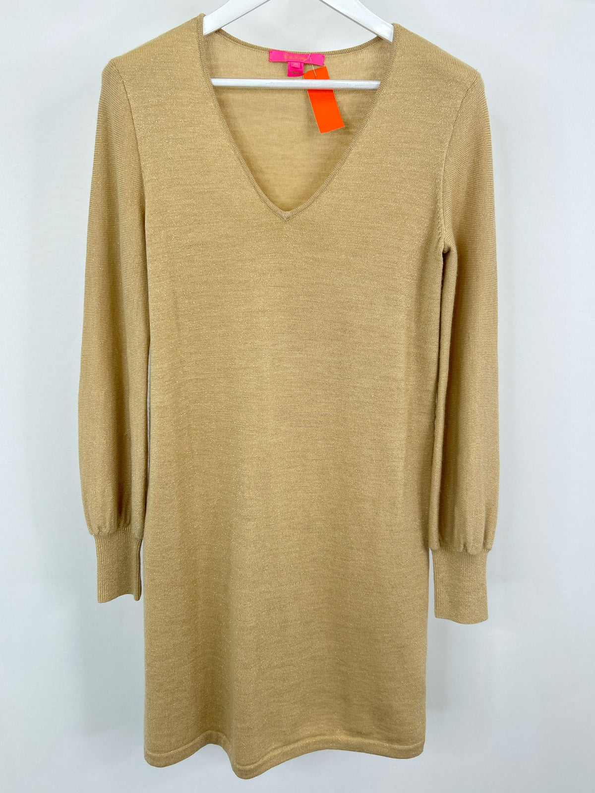 LILLY PULITZER Size M Gold Women Dress