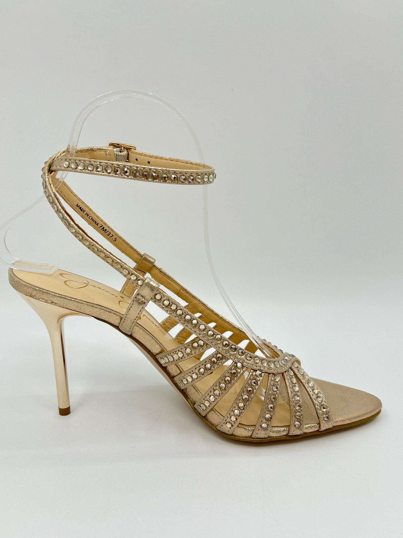 JESSICA SIMPSON Size 7M gold metallic Women's Sandal