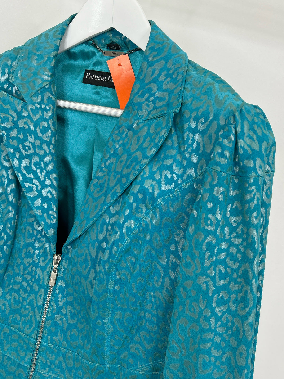 PAMELA MCCOY Size M TURQUOISE Women Jacket