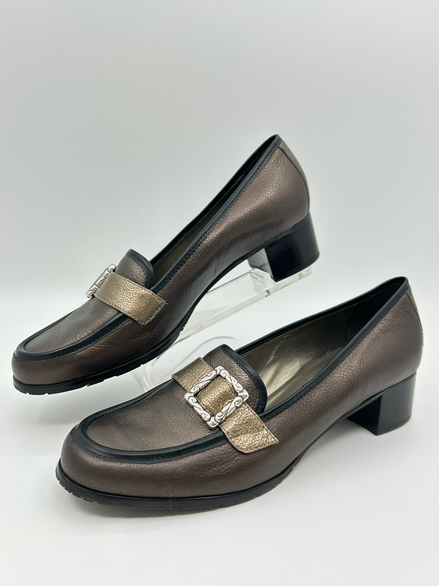 BRIGHTON Size 8.5M BRONZE Women Loafer