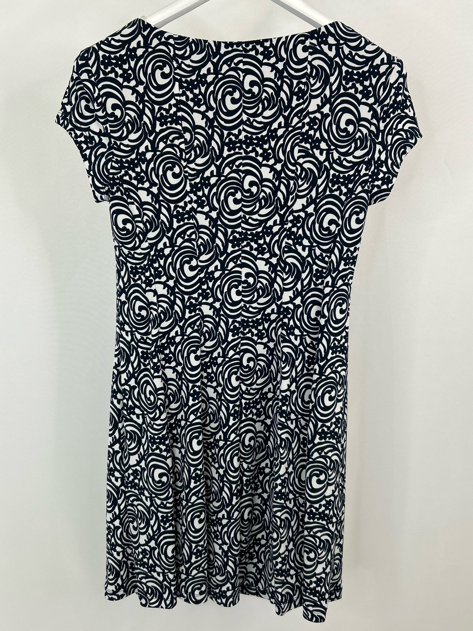 CONNECTED APPAREL Size 6P Navy Print Women Dress NWT