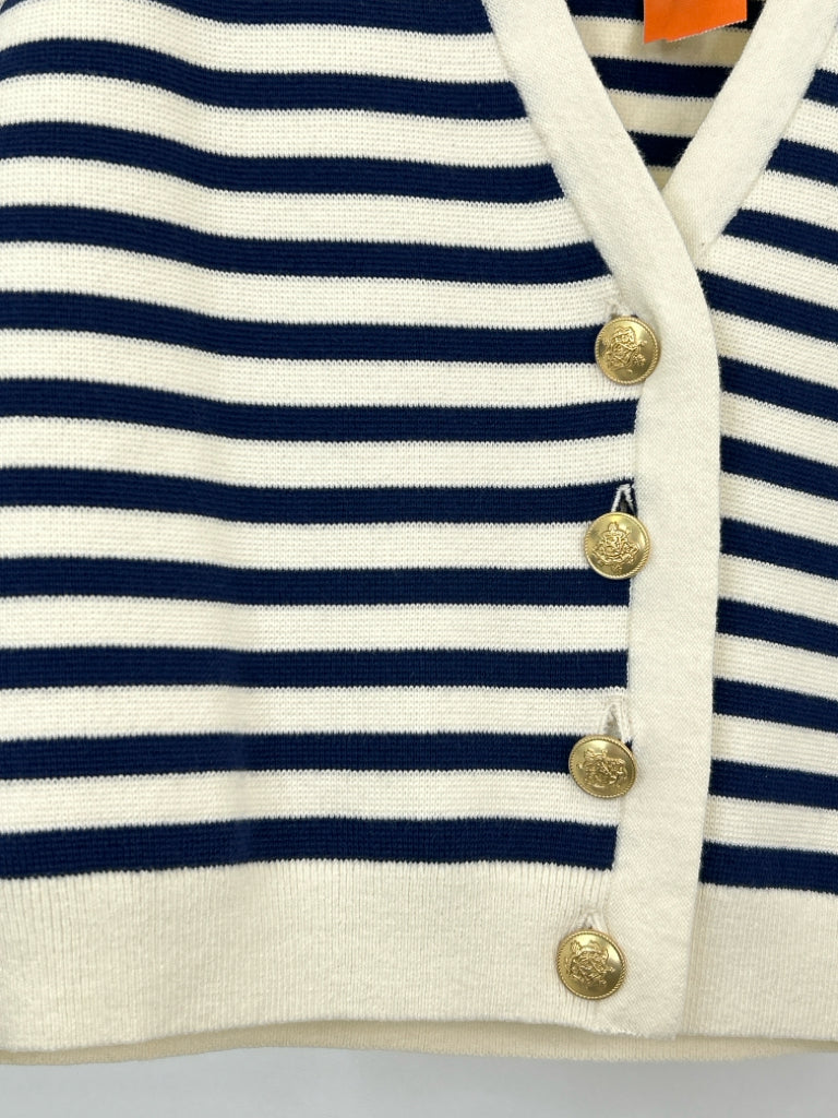 J CREW Size S NAVY STRIPED Women's Vest
