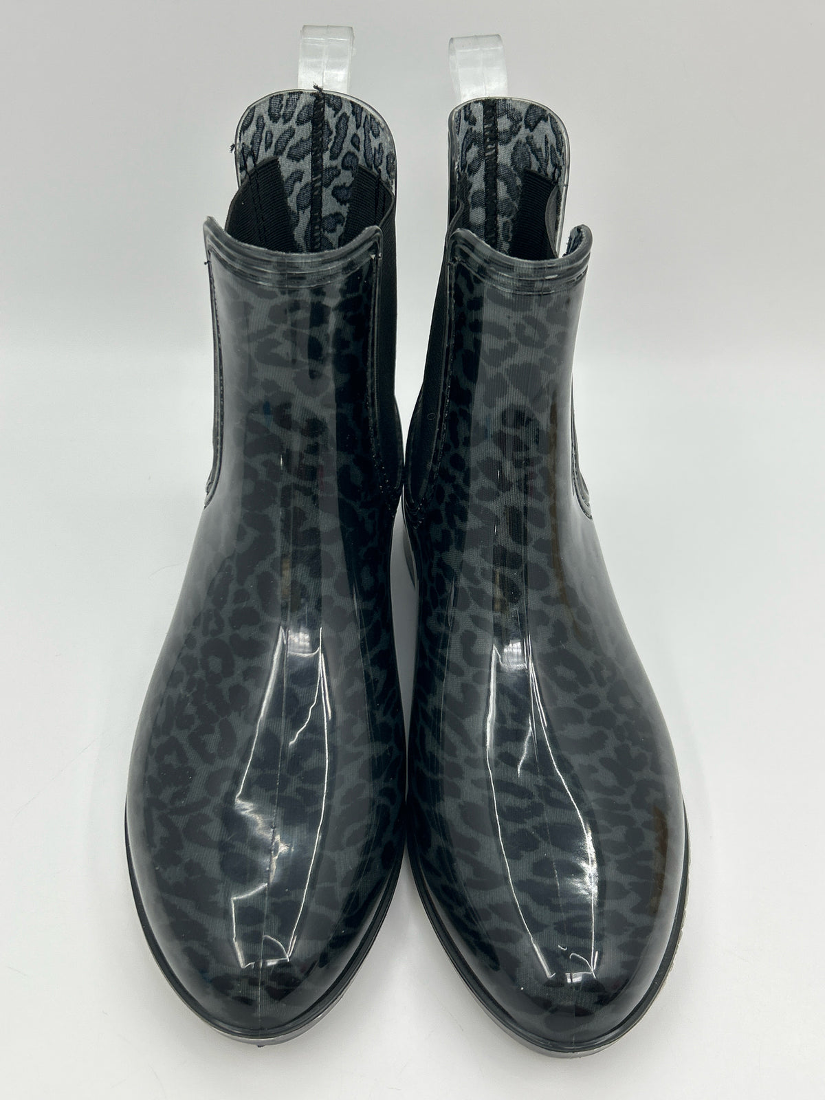 INC Size 8M Black & Grey Women Rainboots