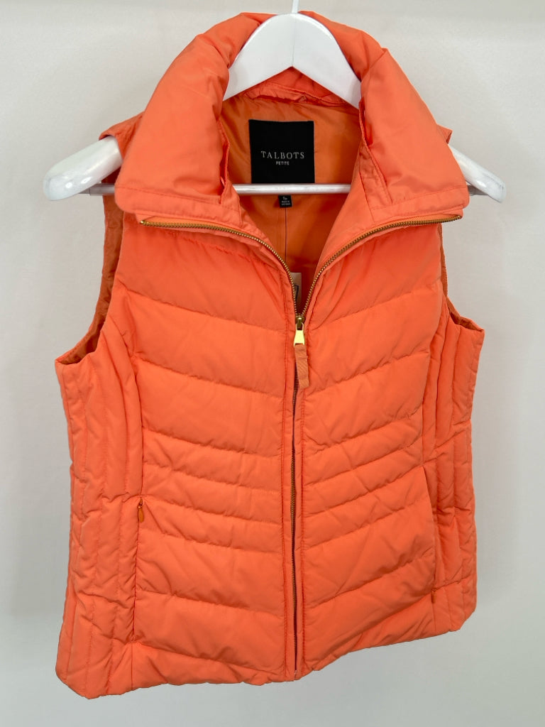 TALBOTS Women Size SP Coral Vest