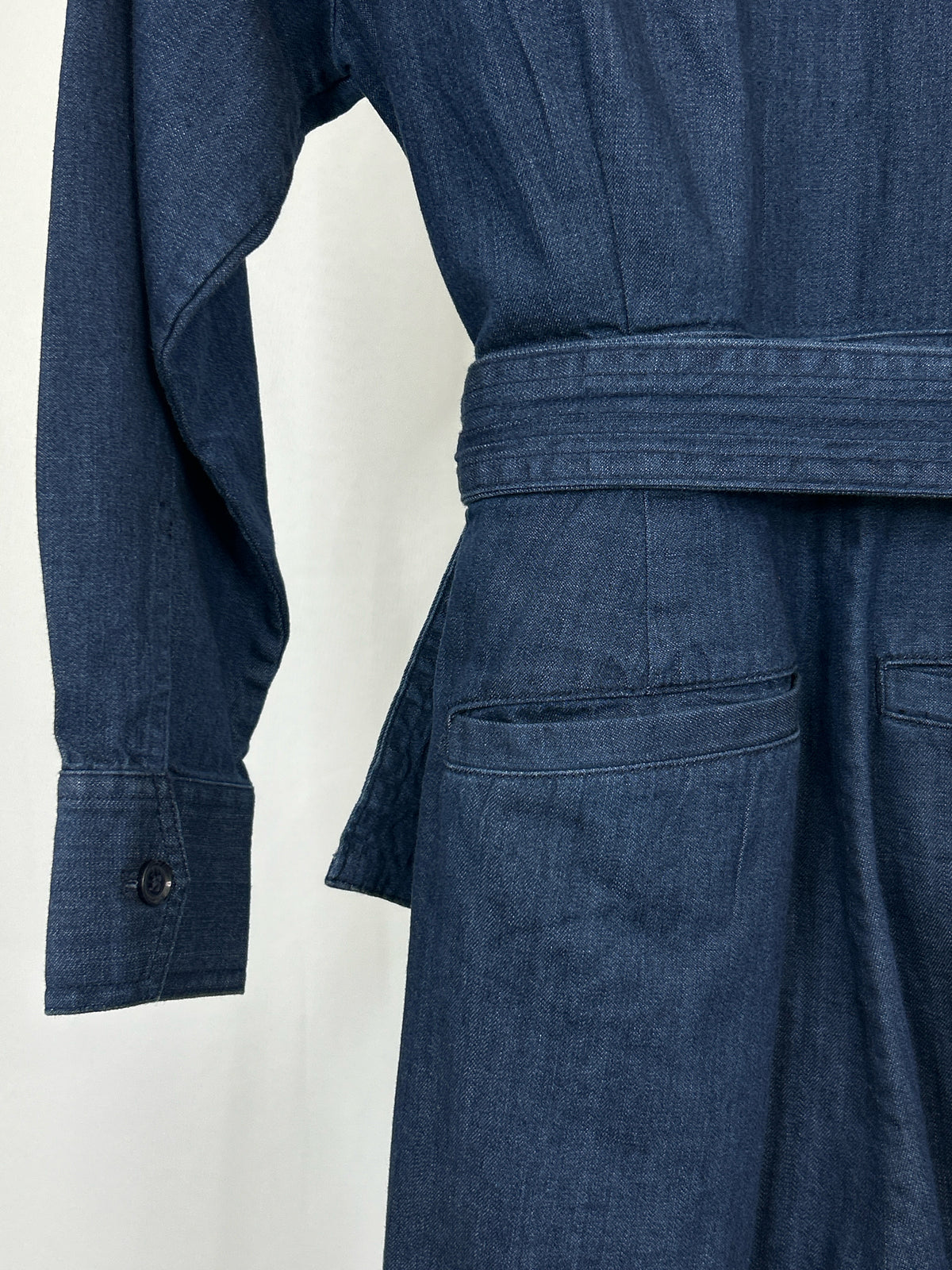 BANANA REPUBLIC Factory Size 8P BLUE DENIM Women Jumpsuit