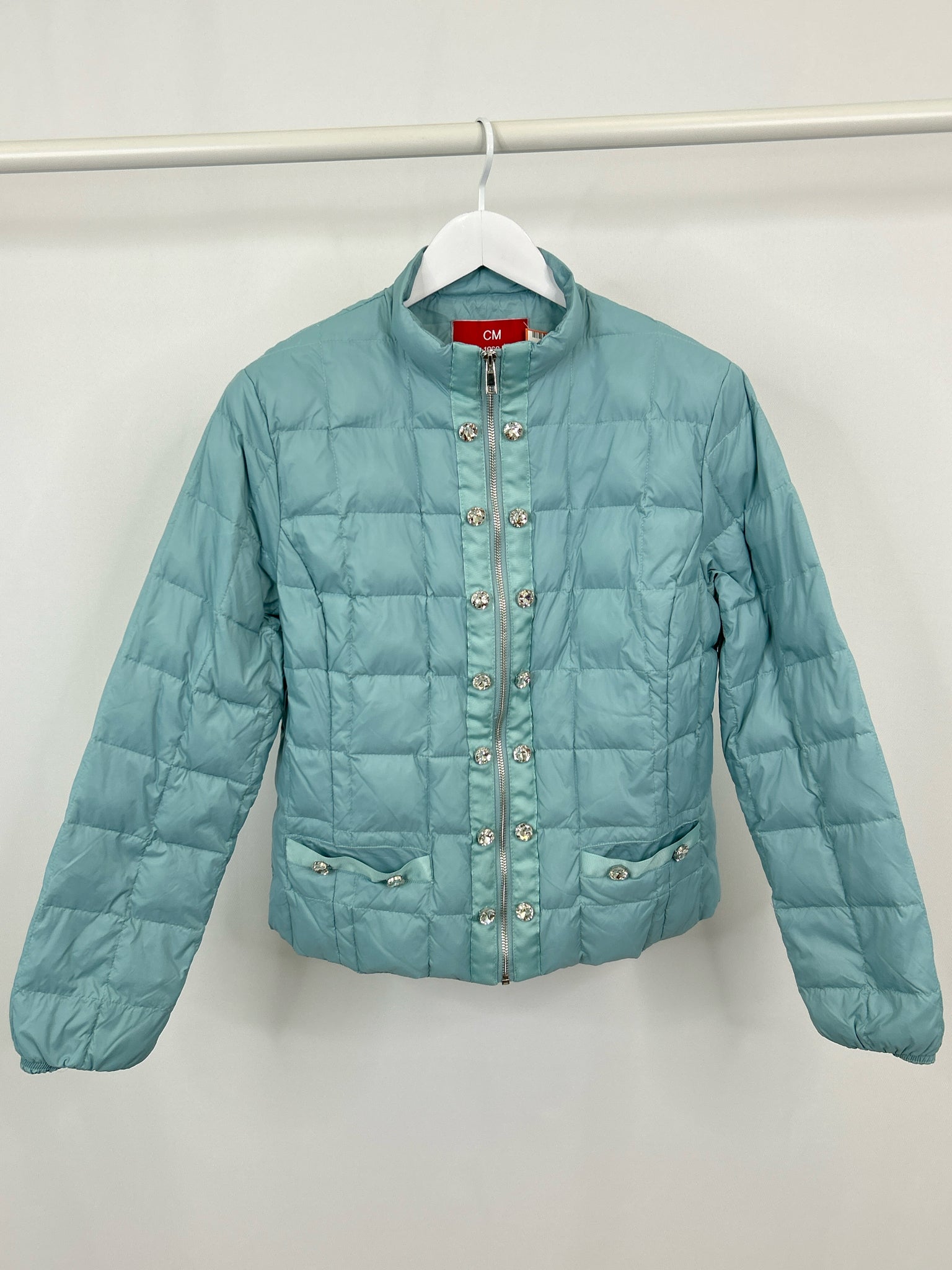 CIAO MILANO Size L Pale Blue Women Jacket
