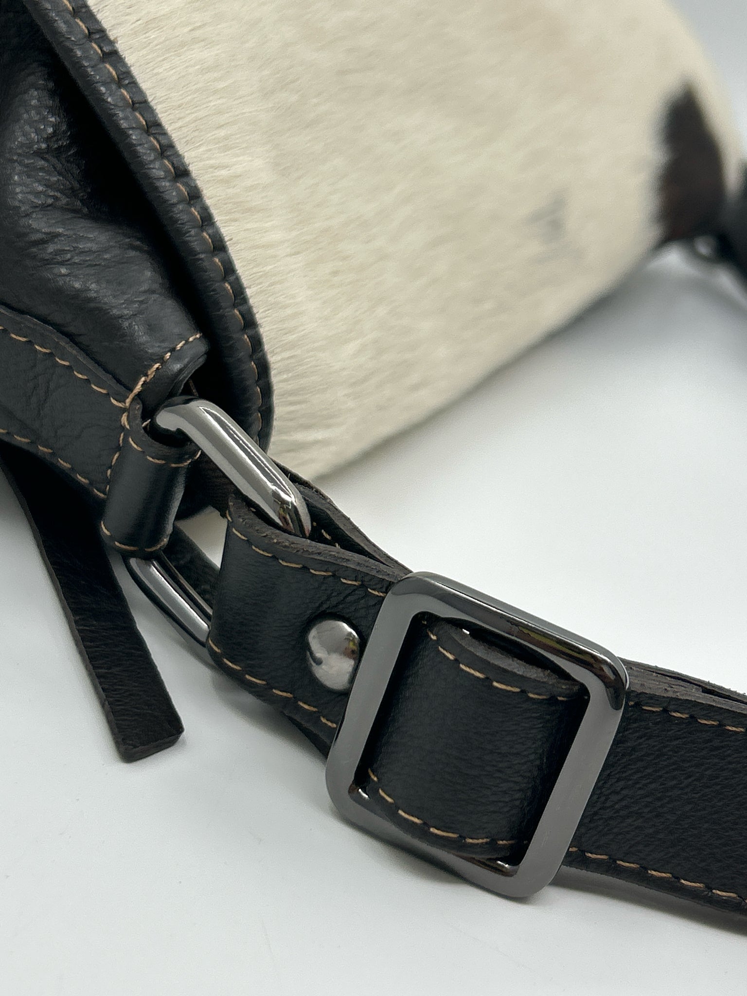 Giannotti Brown and White Women Purse