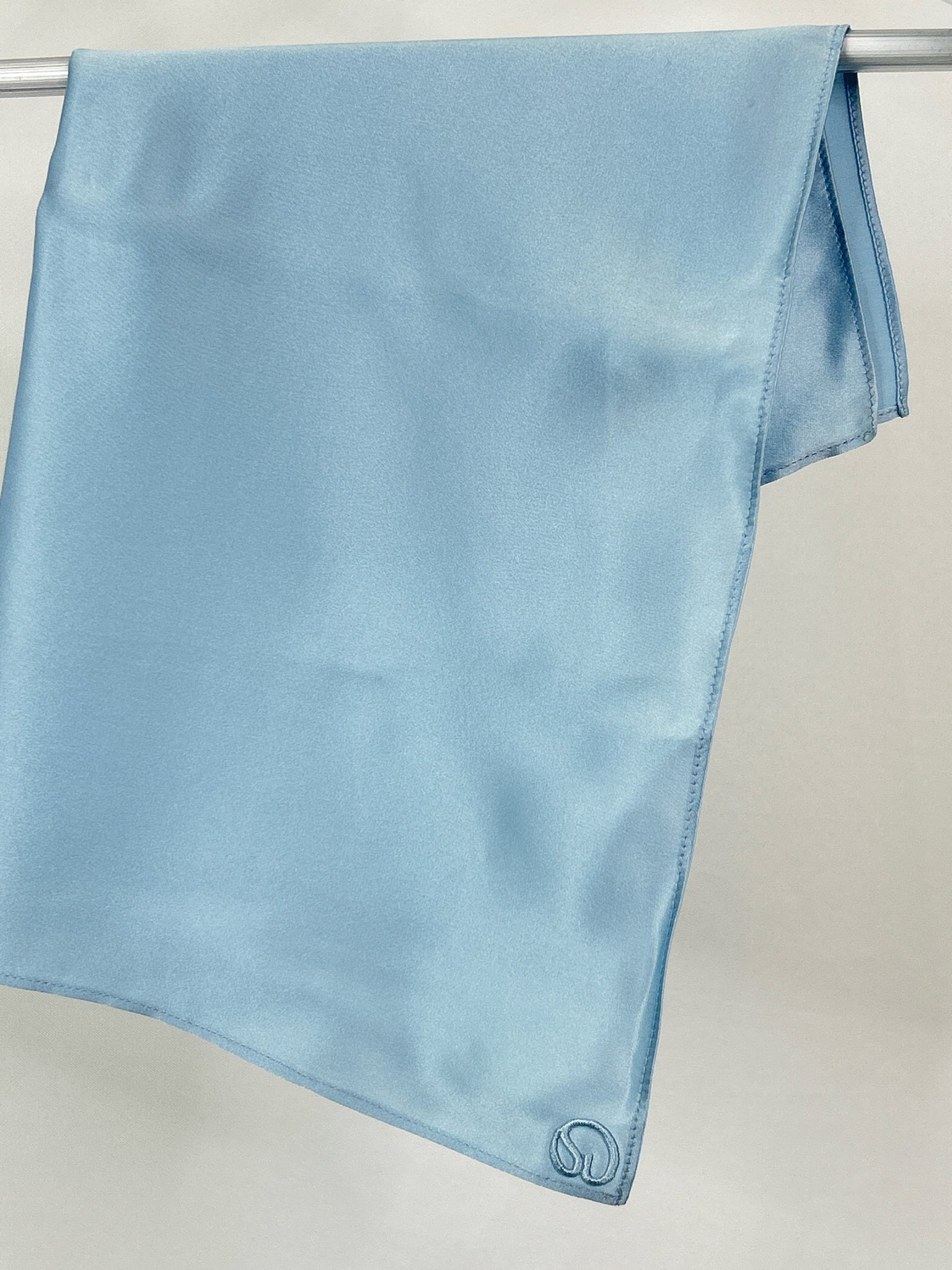 ST JOHN Size light blue Women Scarf