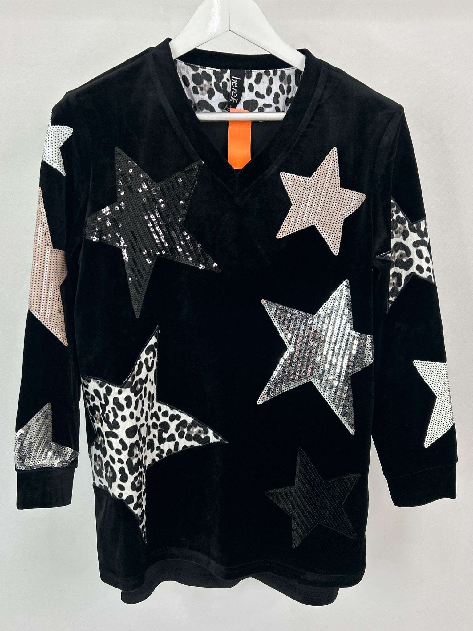 BEREK Size M Black Women Pullover