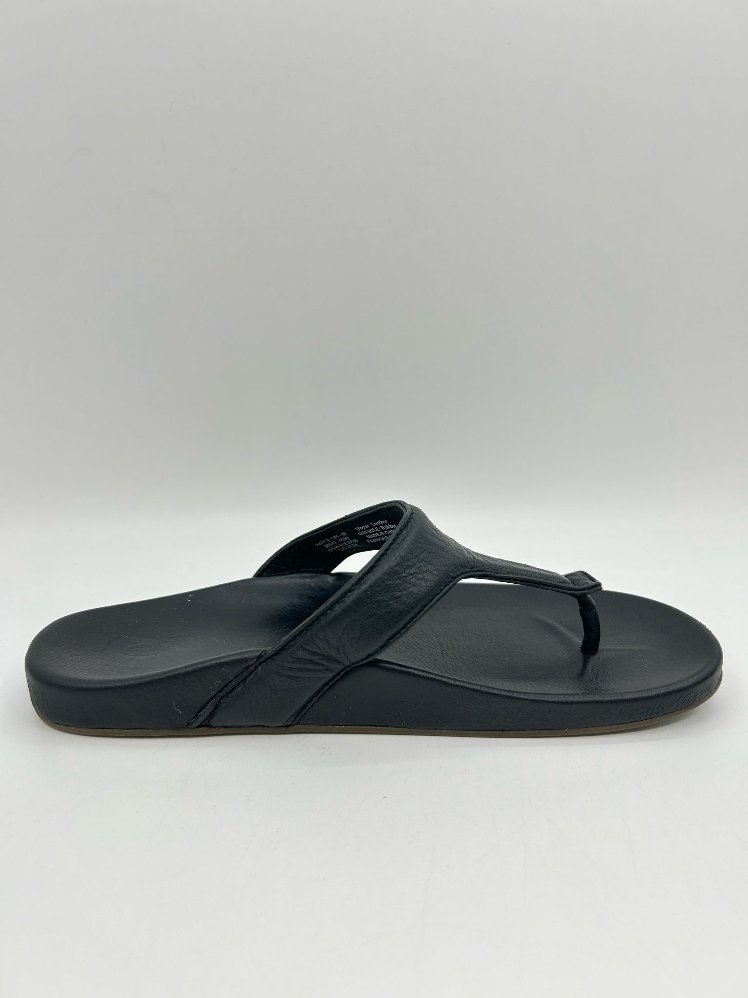 OLUKAI Size 8W Black Women Sandal