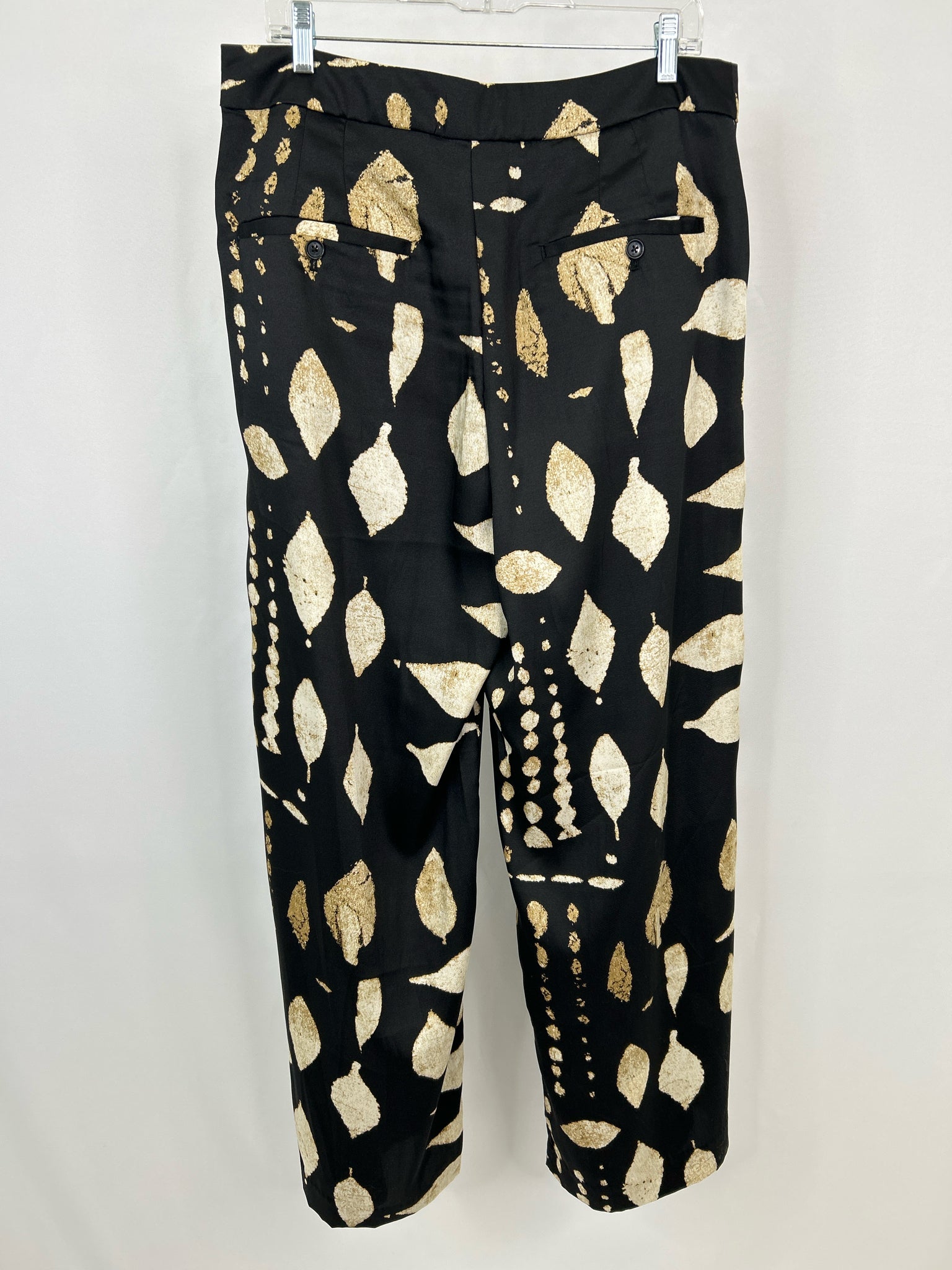 BANANA REPUBLIC Size 14 Black and Beige Women Pants NWT