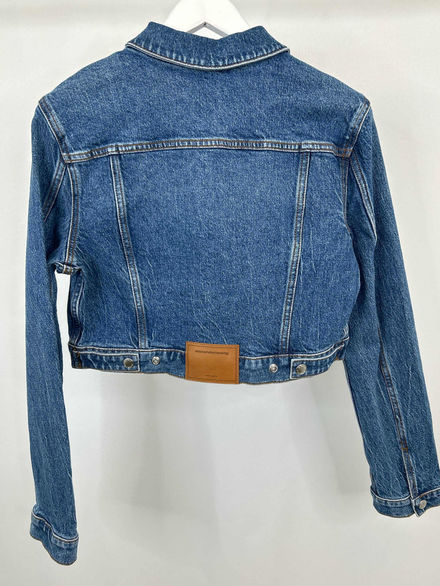 ALEXANDER WANG Size S BLUE DENIM Women Jacket