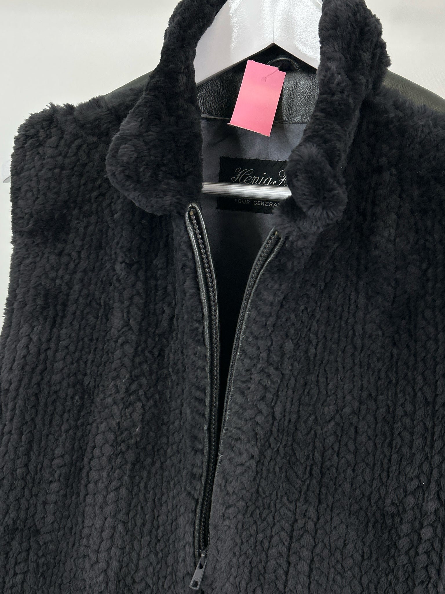 HENIG FURS Size XL Grey Women Vest