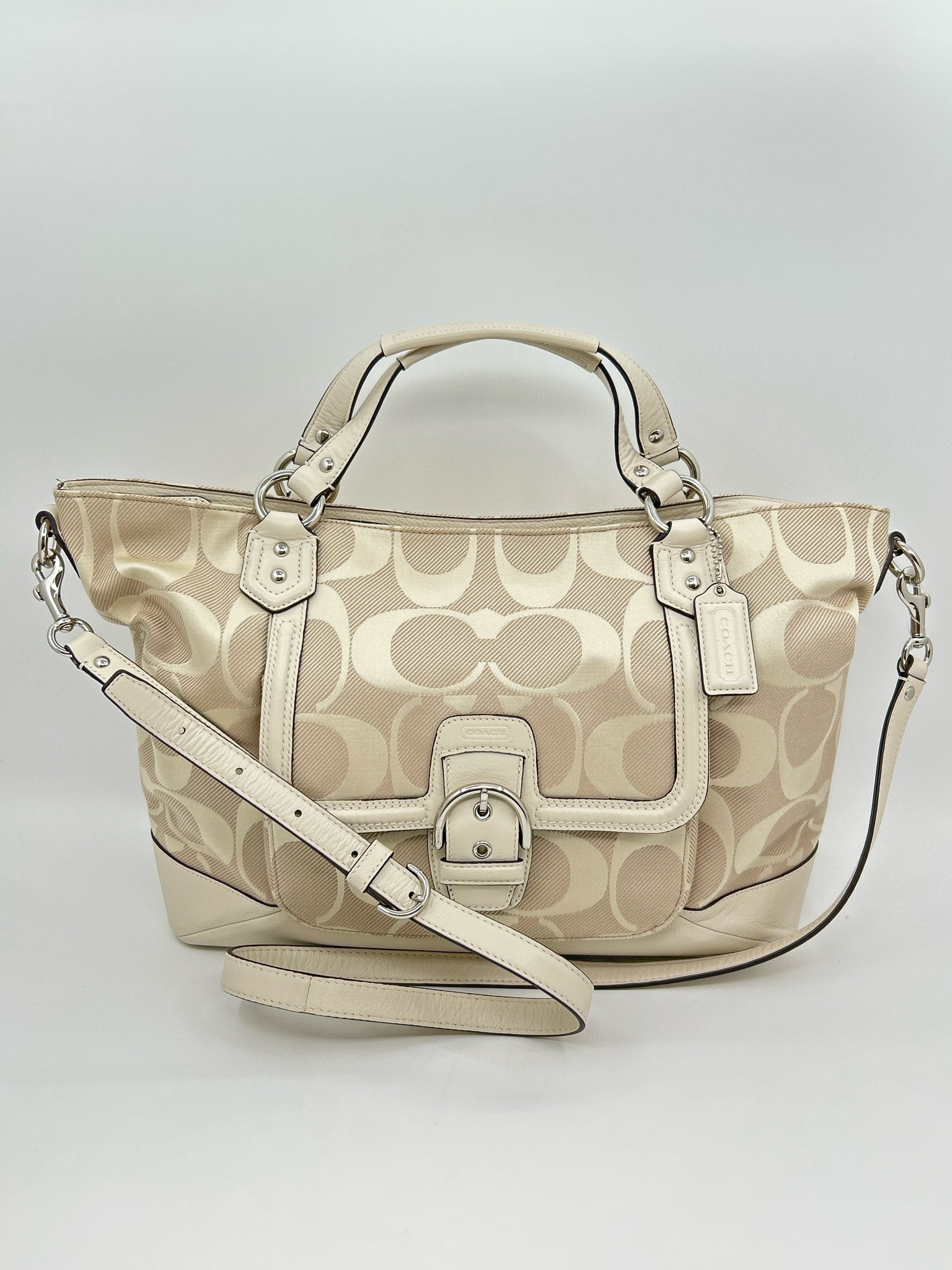 Coach Beige Print Women Purse