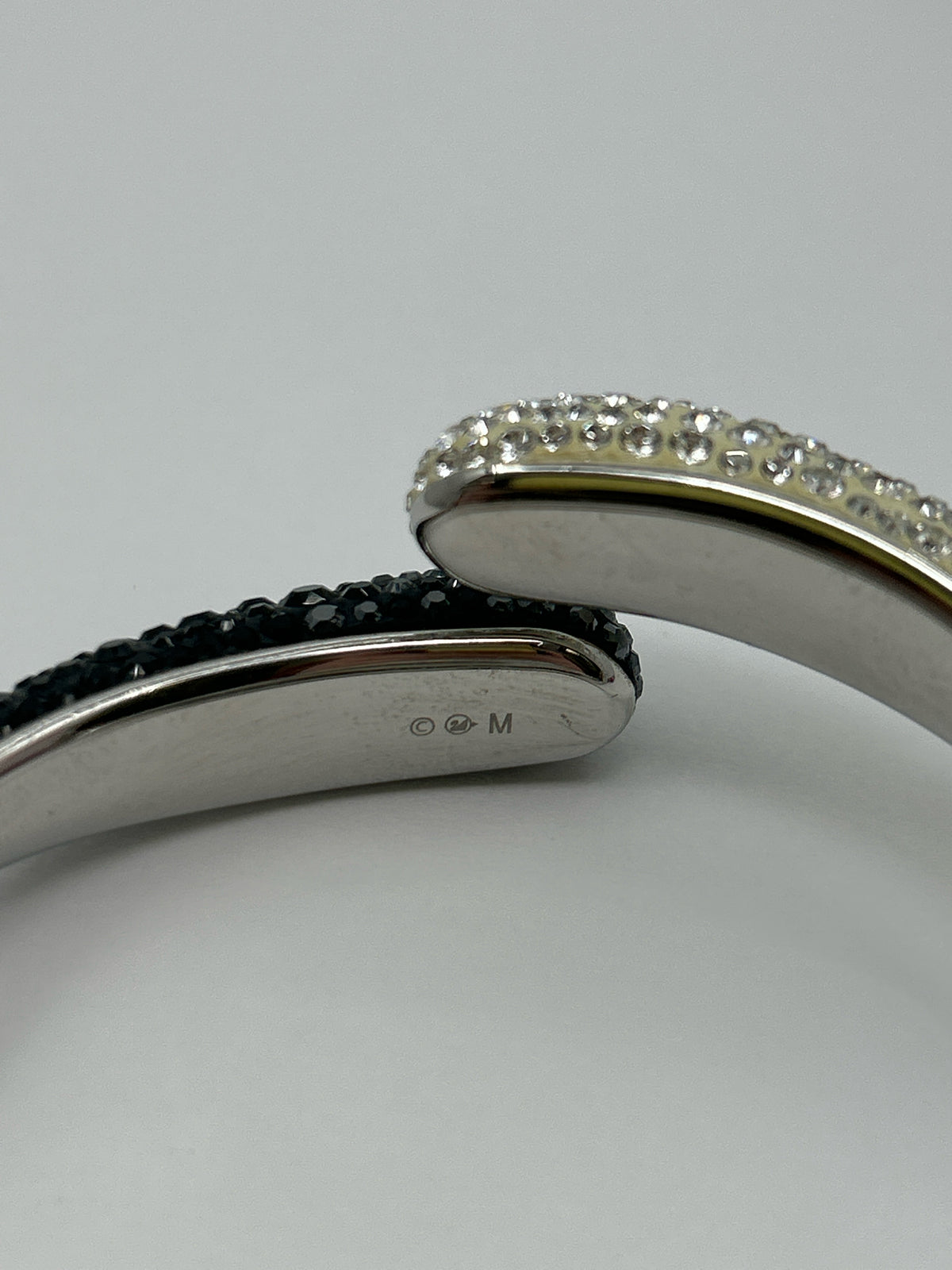 SWAROVSKI Silver and Black Bracelet
