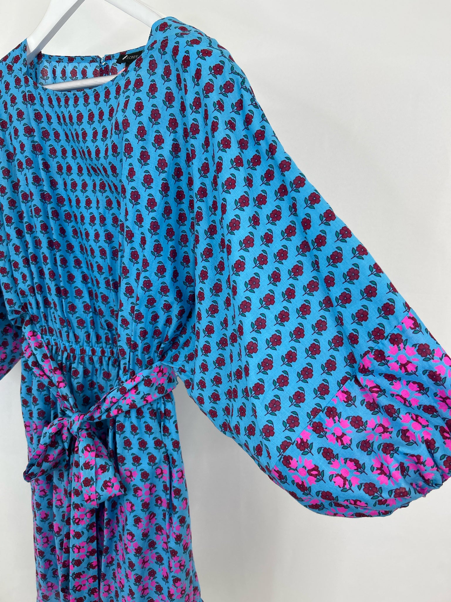 J. CREW Size S Blue Print Women Dress