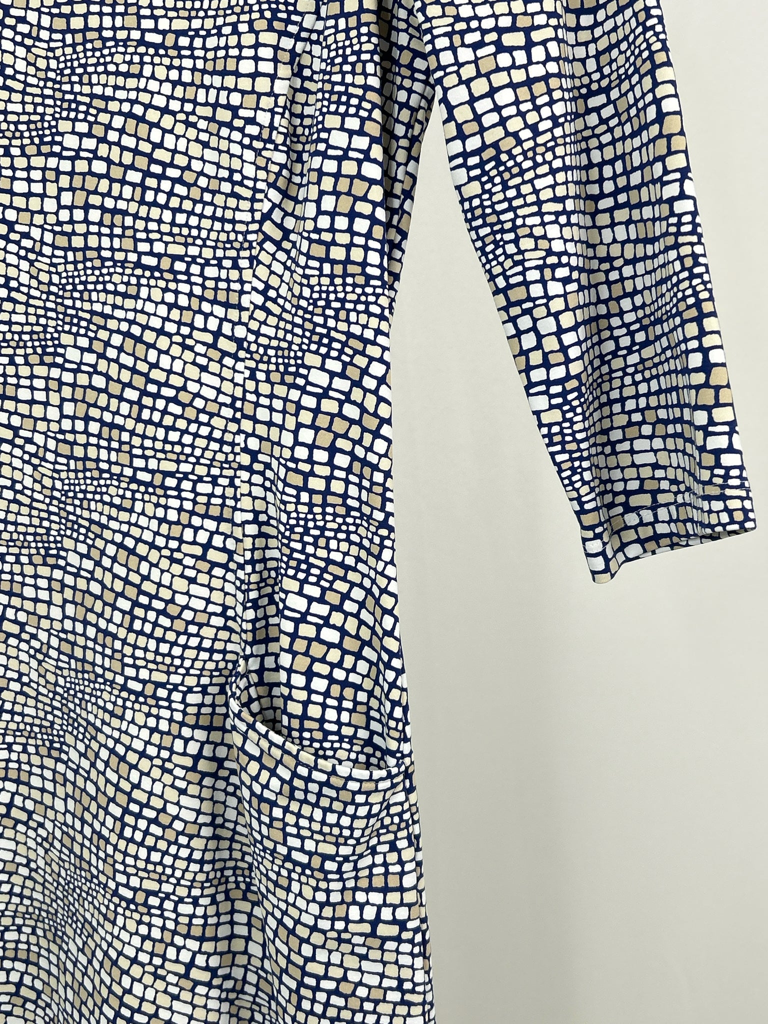 J MCLAUGHLIN Size XS Navy Print Women Dress