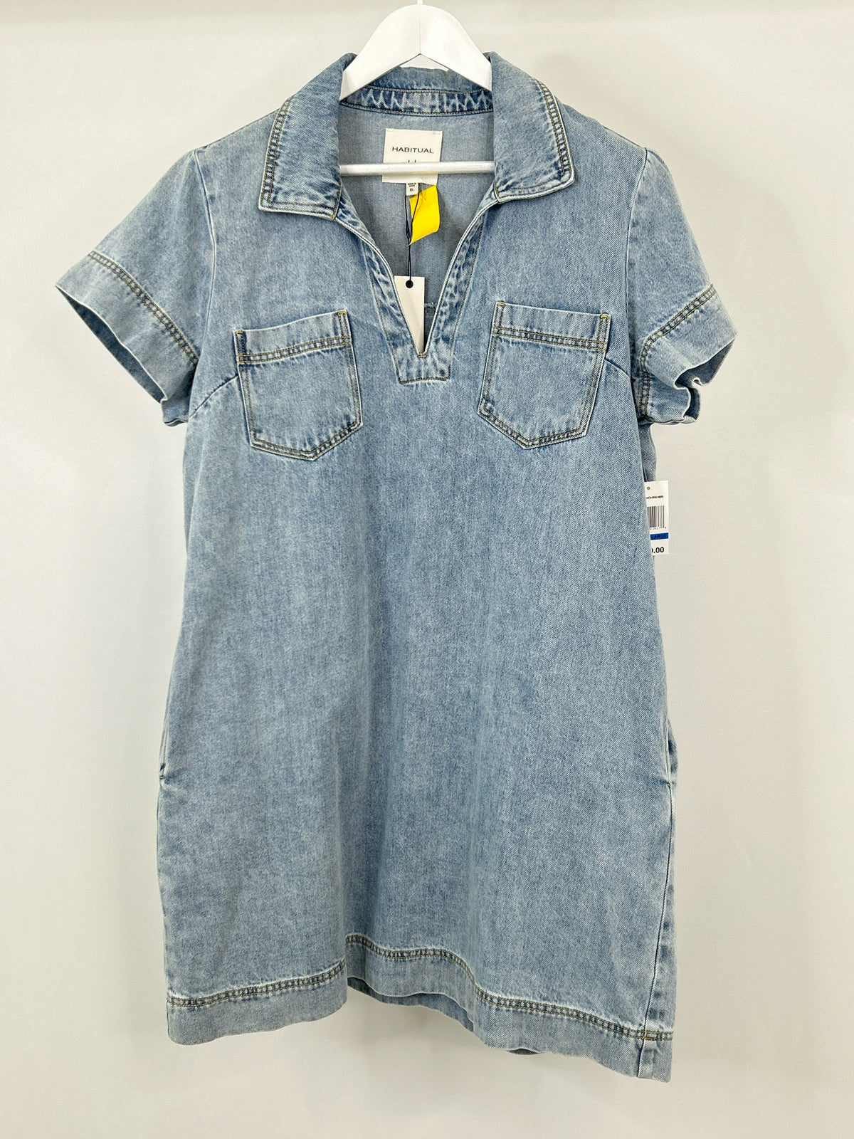 HABITUAL Size XL BLUE DENIM Women Dress