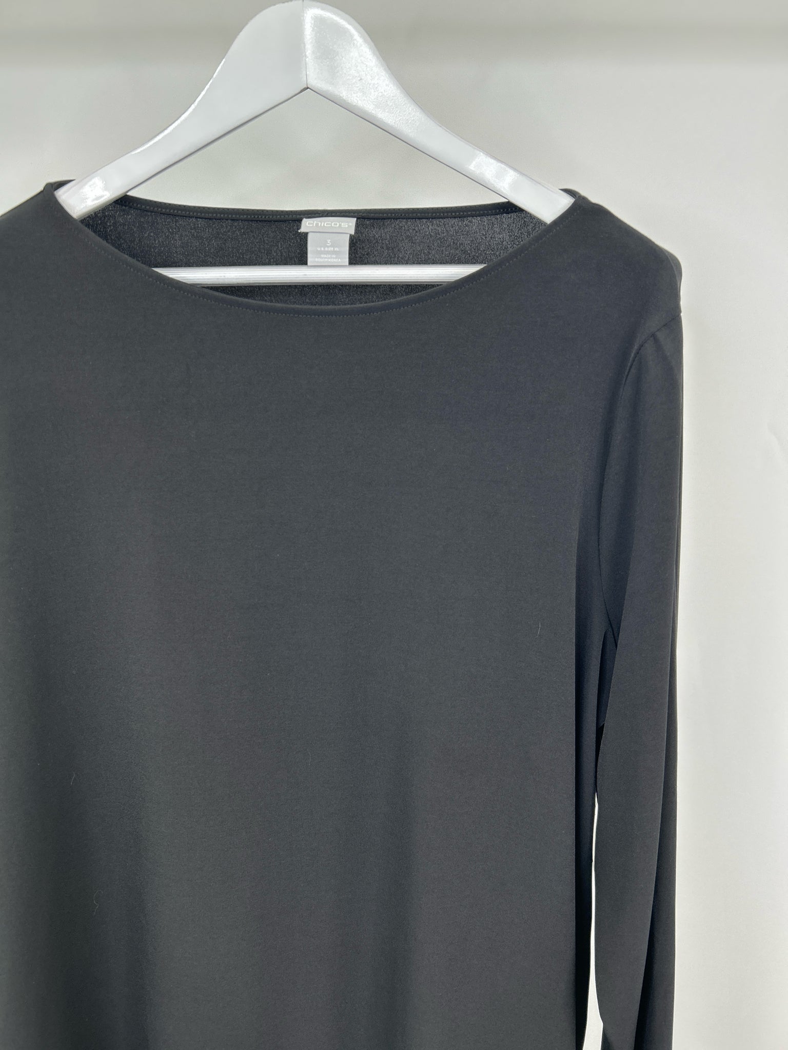 CHICO'S Size XL Black Women Tunic
