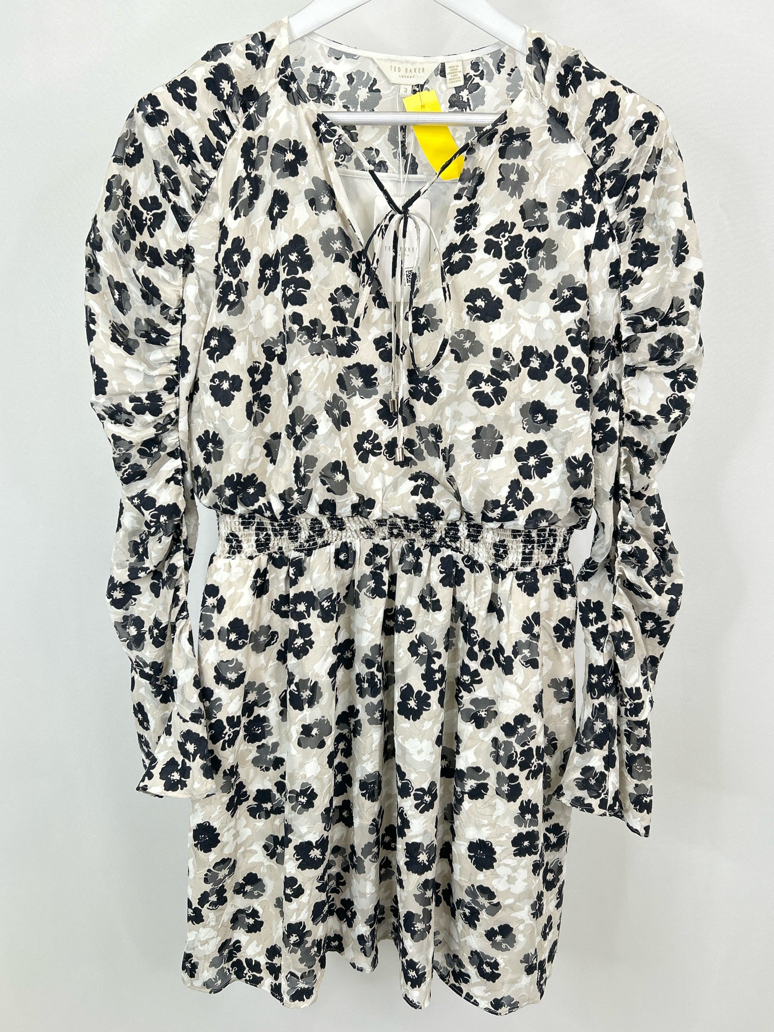 TED BAKER Size 6/8 White and black Women Dress