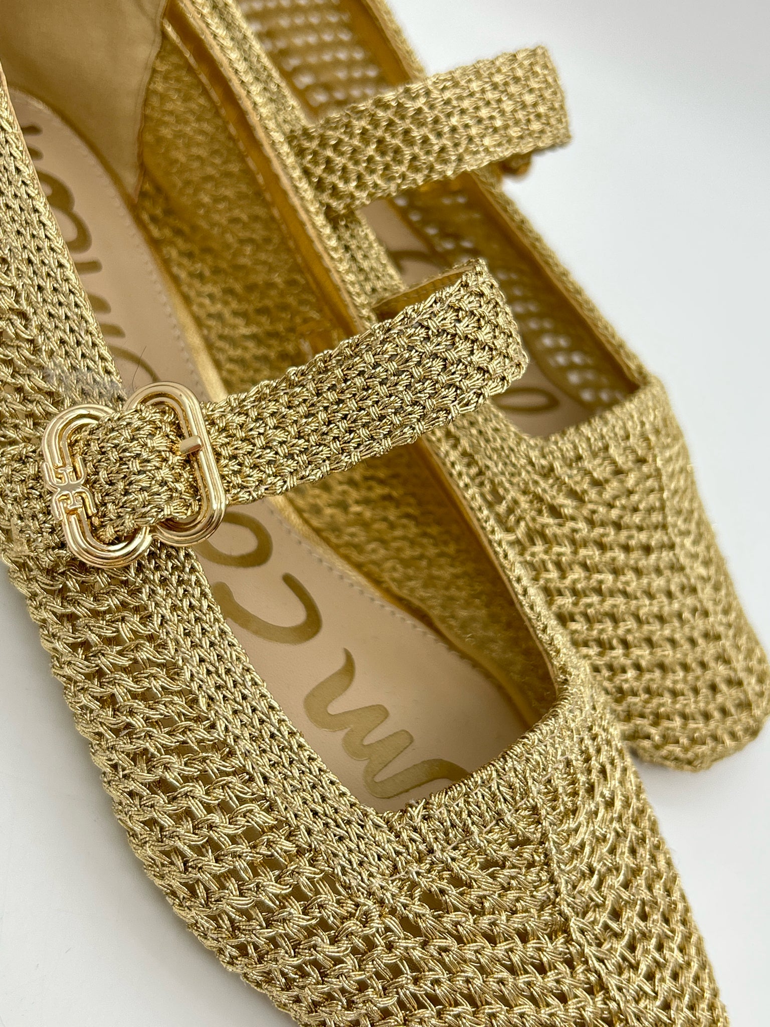 SAM EDELMAN Size 8 Gold Women Flats