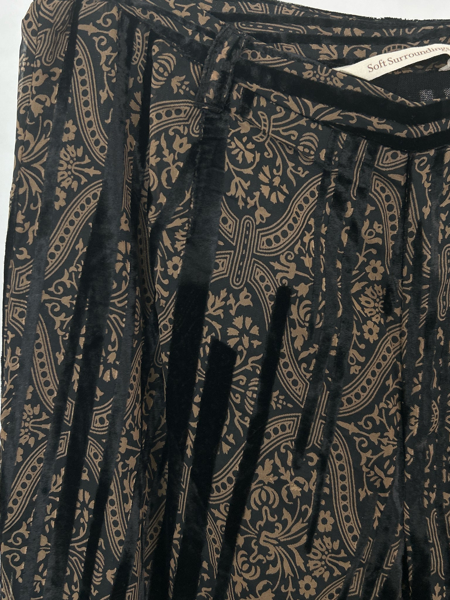 SOFT SURROUNDINGS Size S BROWN & BLACK Women Pants