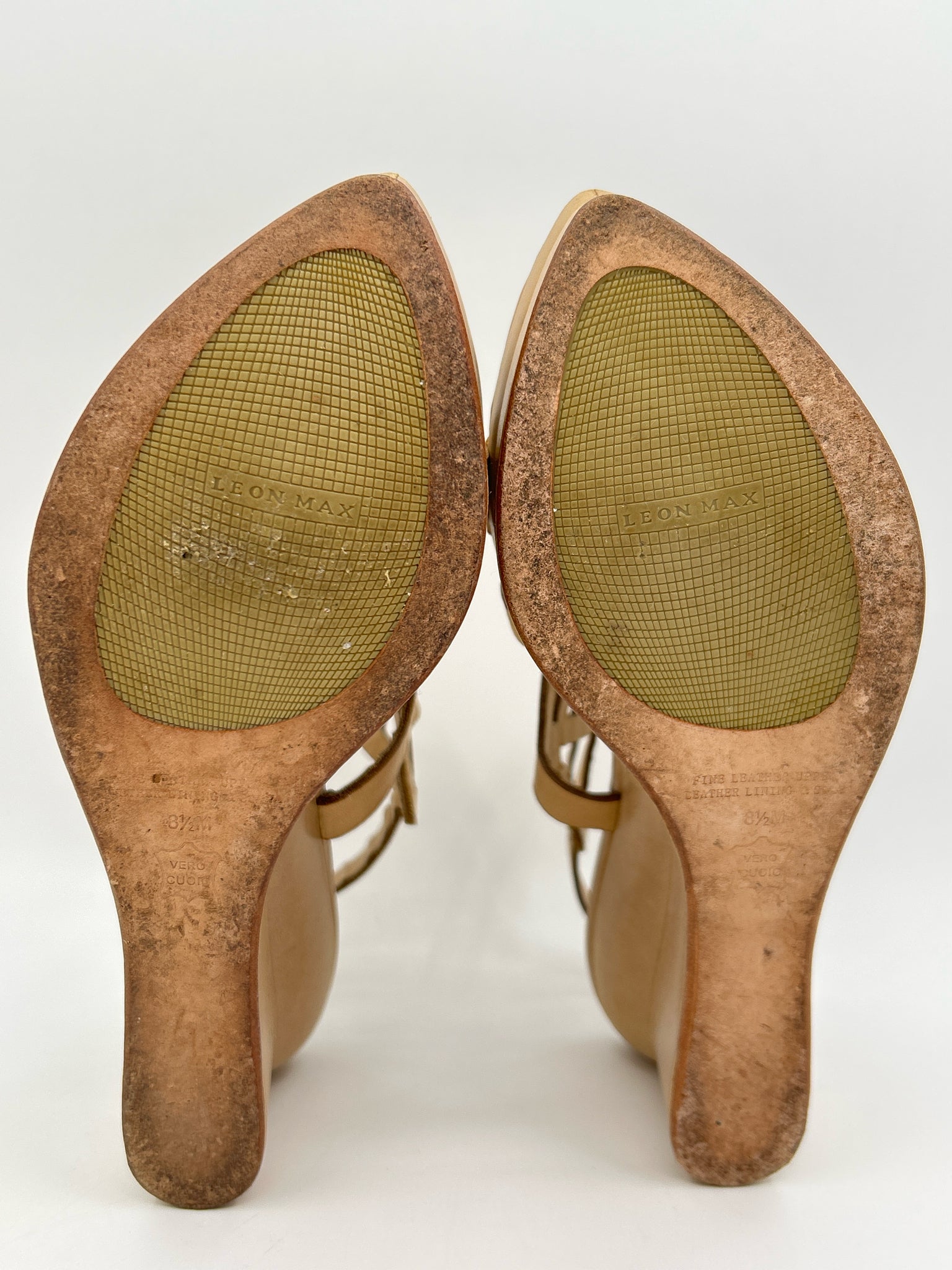 LEON MAX Size 8.5 Tobacco Women Sandal