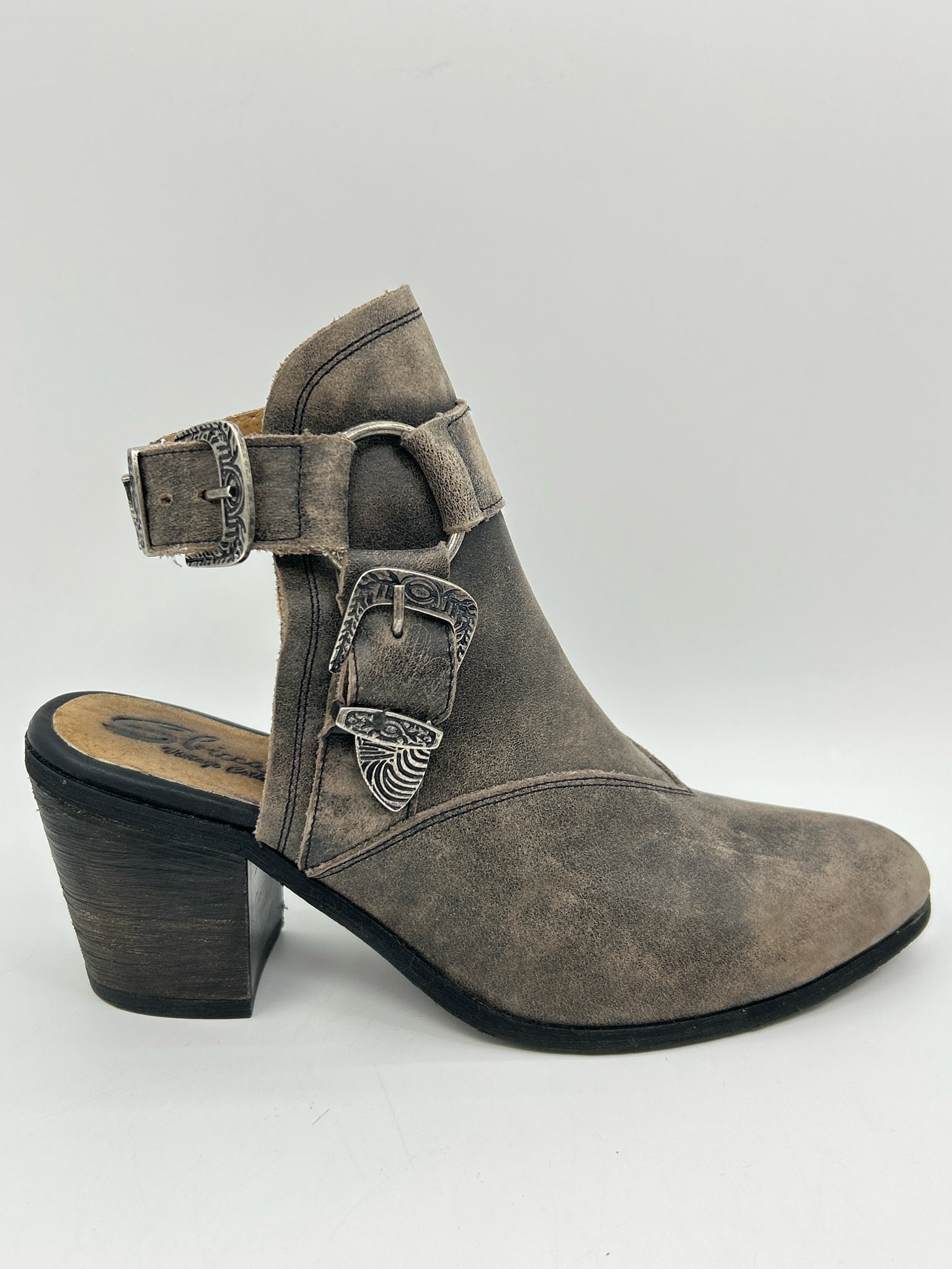 SBICCA Size 7 Charcoal Women Booties