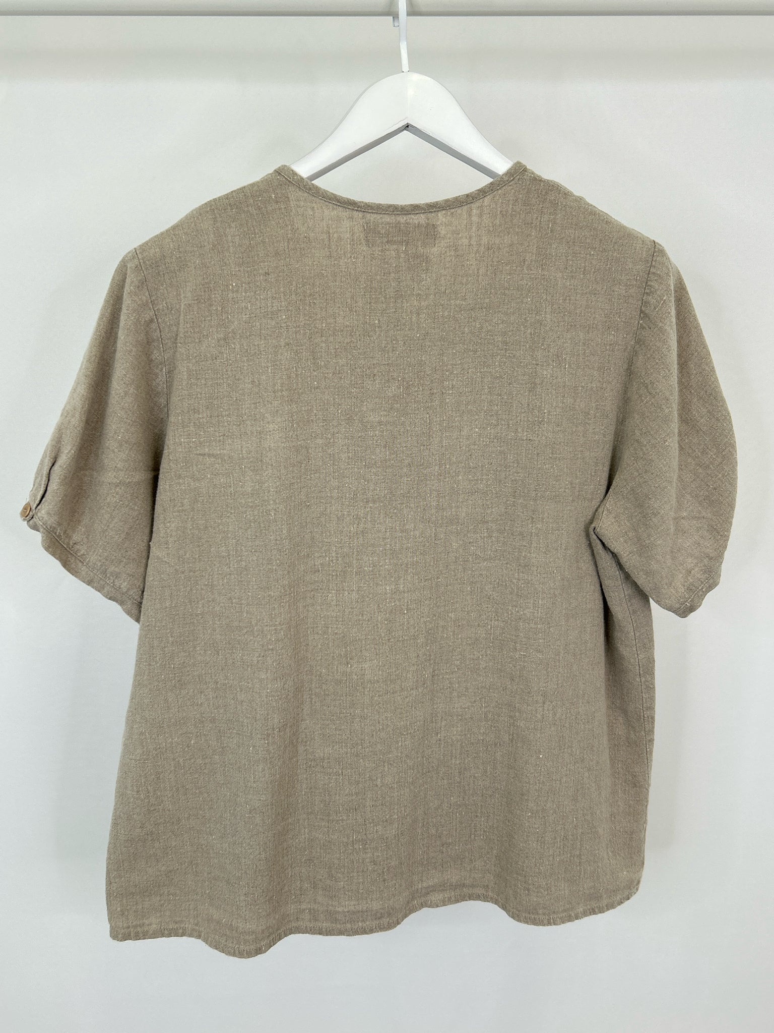 FLAX Size S Beige Women Top