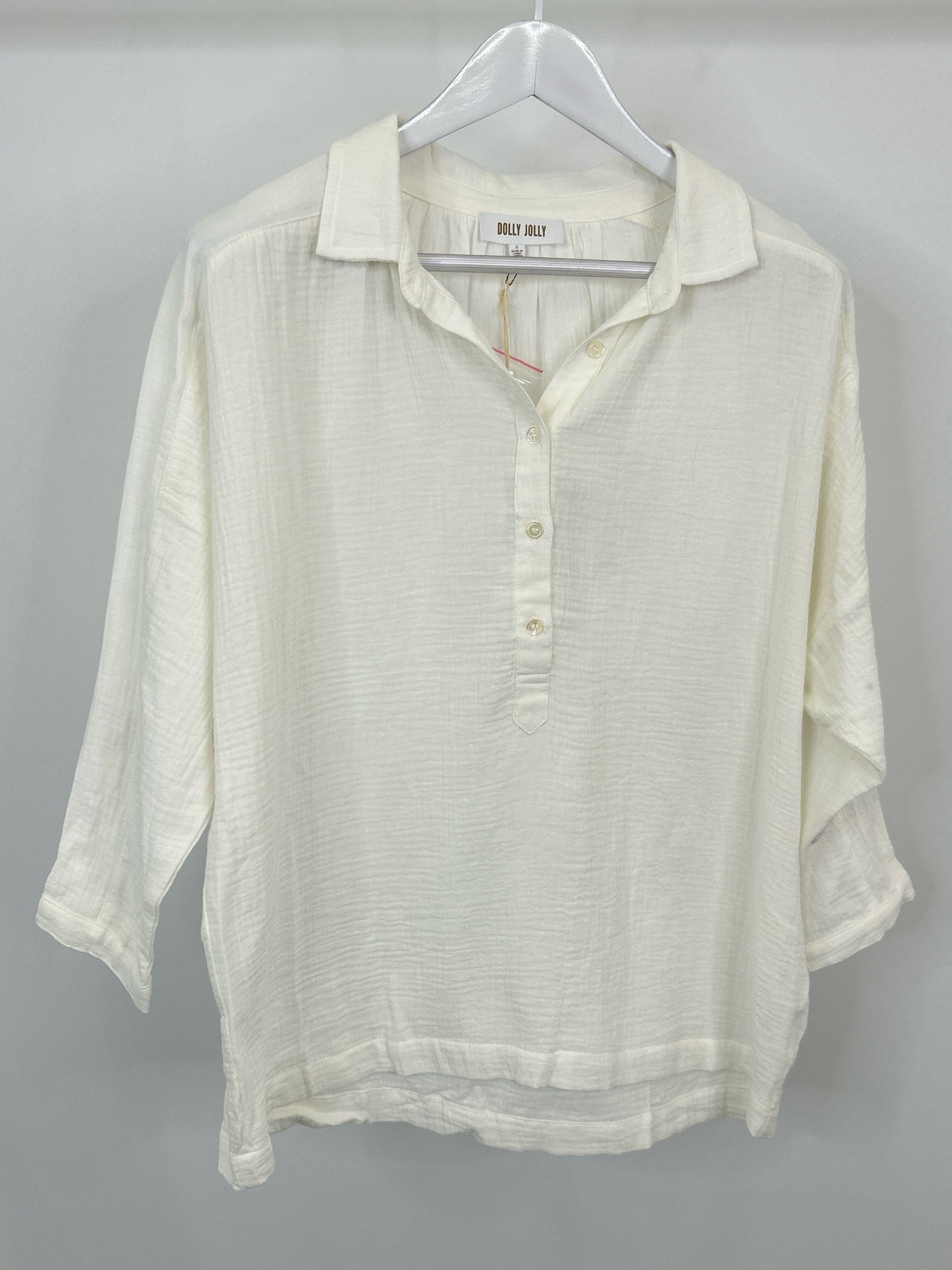 Dolly Jolly Size S White Women Top