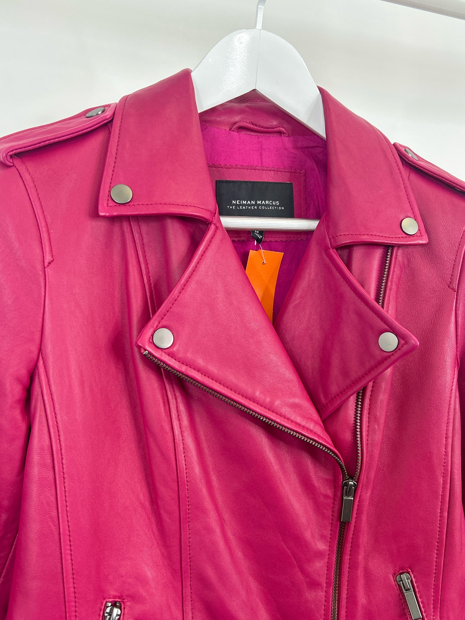NEIMAN MARCUS Size M MAGENTA Women Jacket