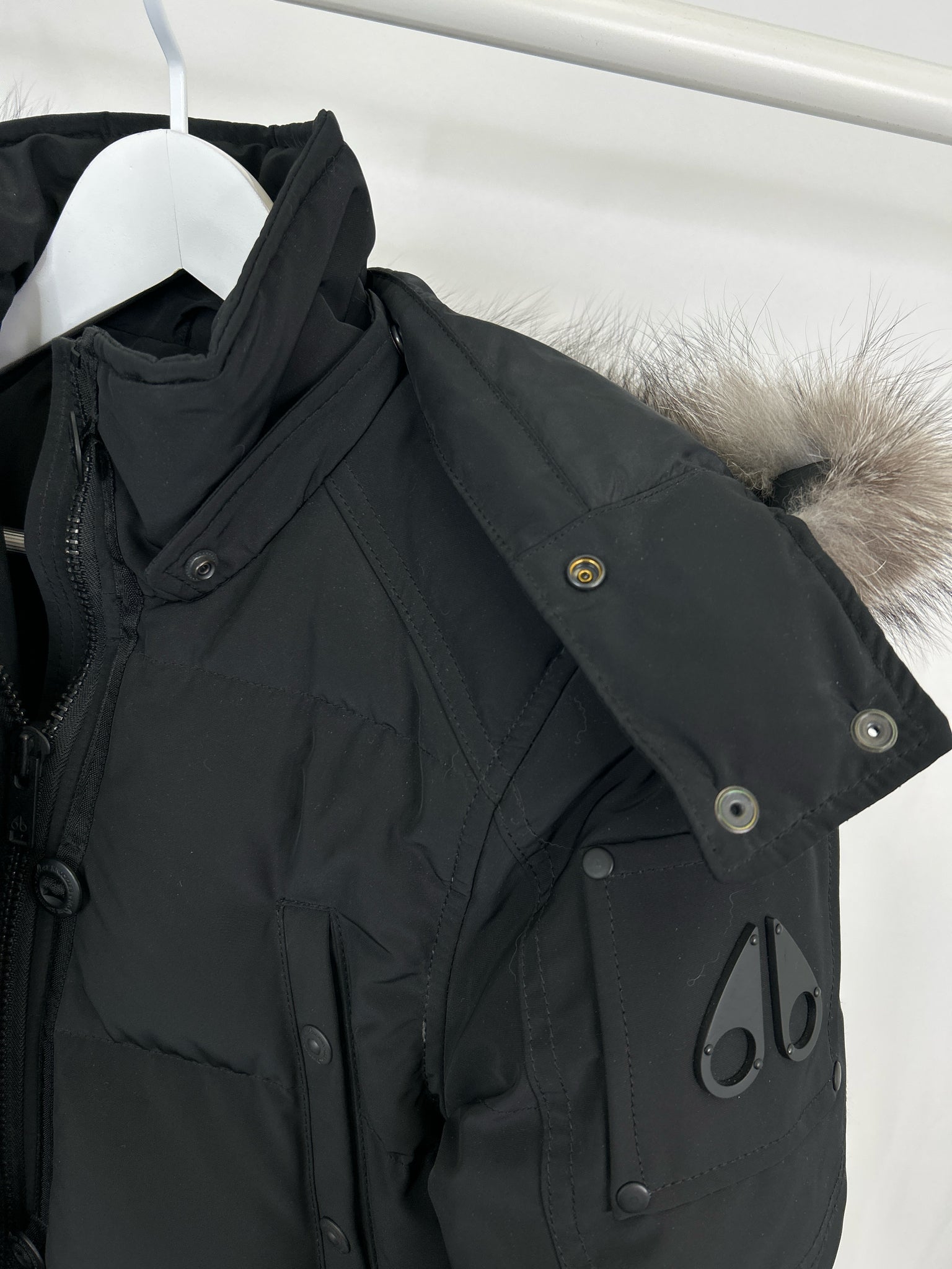 MOOSE KNUCKLES Size S Black Women Coat