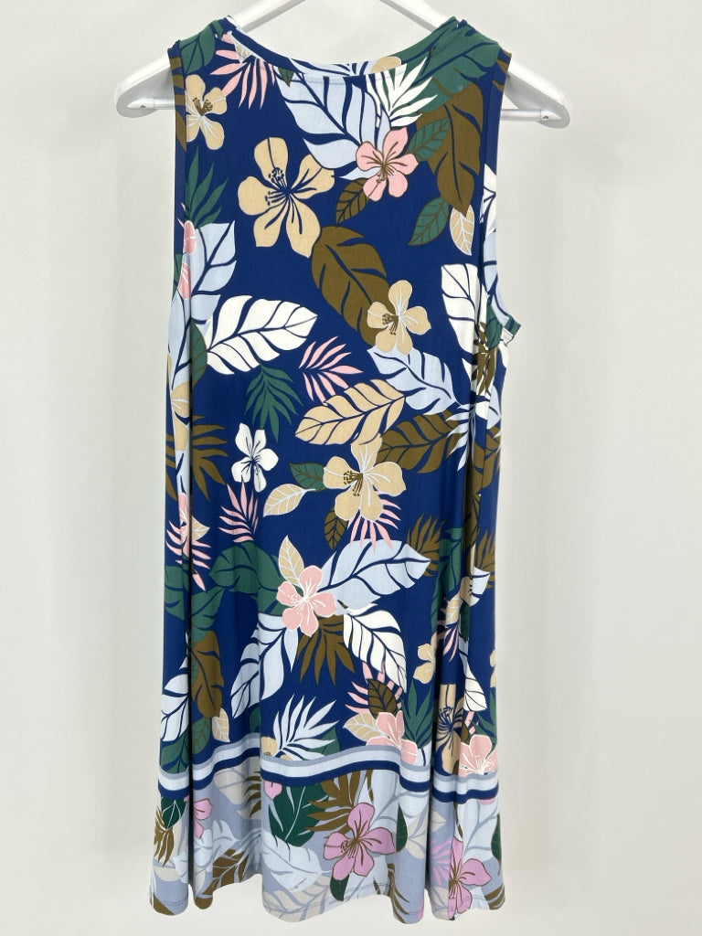 LOFT Size L Women's Blue Dress