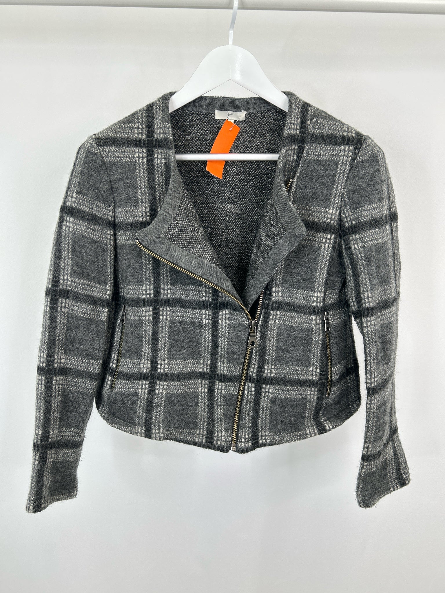 JOIE Size S Black and Grey Wool Blend Women Jacket