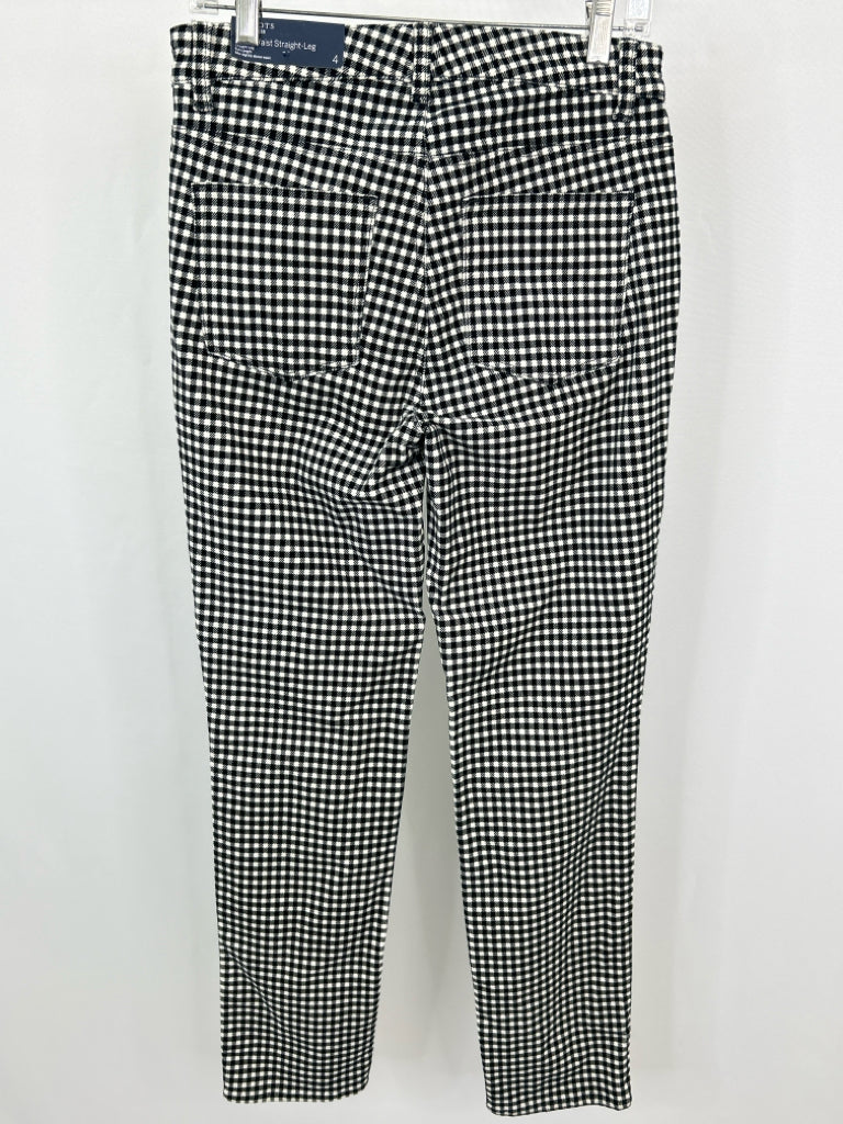 TALBOTS Women Size 4 Black and White Pants