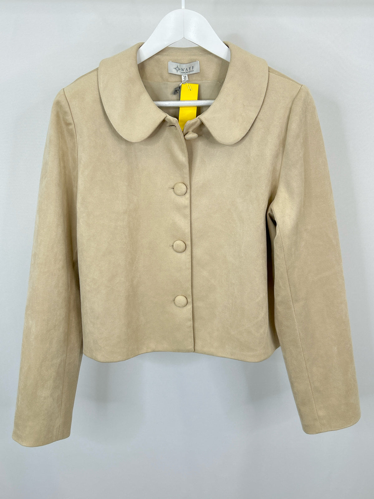 WAYF NWT Size L Beige Women Jacket