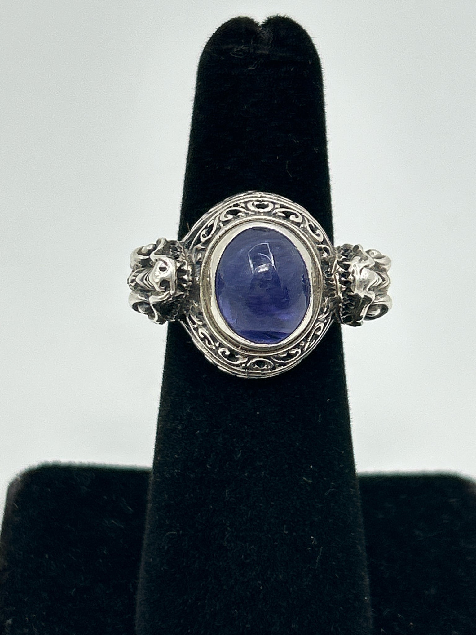 BALI LEGACY Silver and Purple Size 5 Dragon Ring