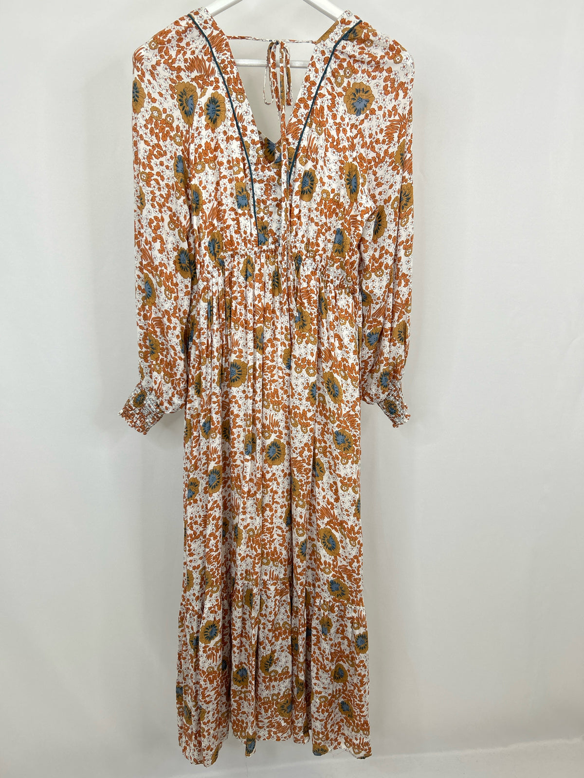 IN LOOM Size M Orange Print Women Dress
