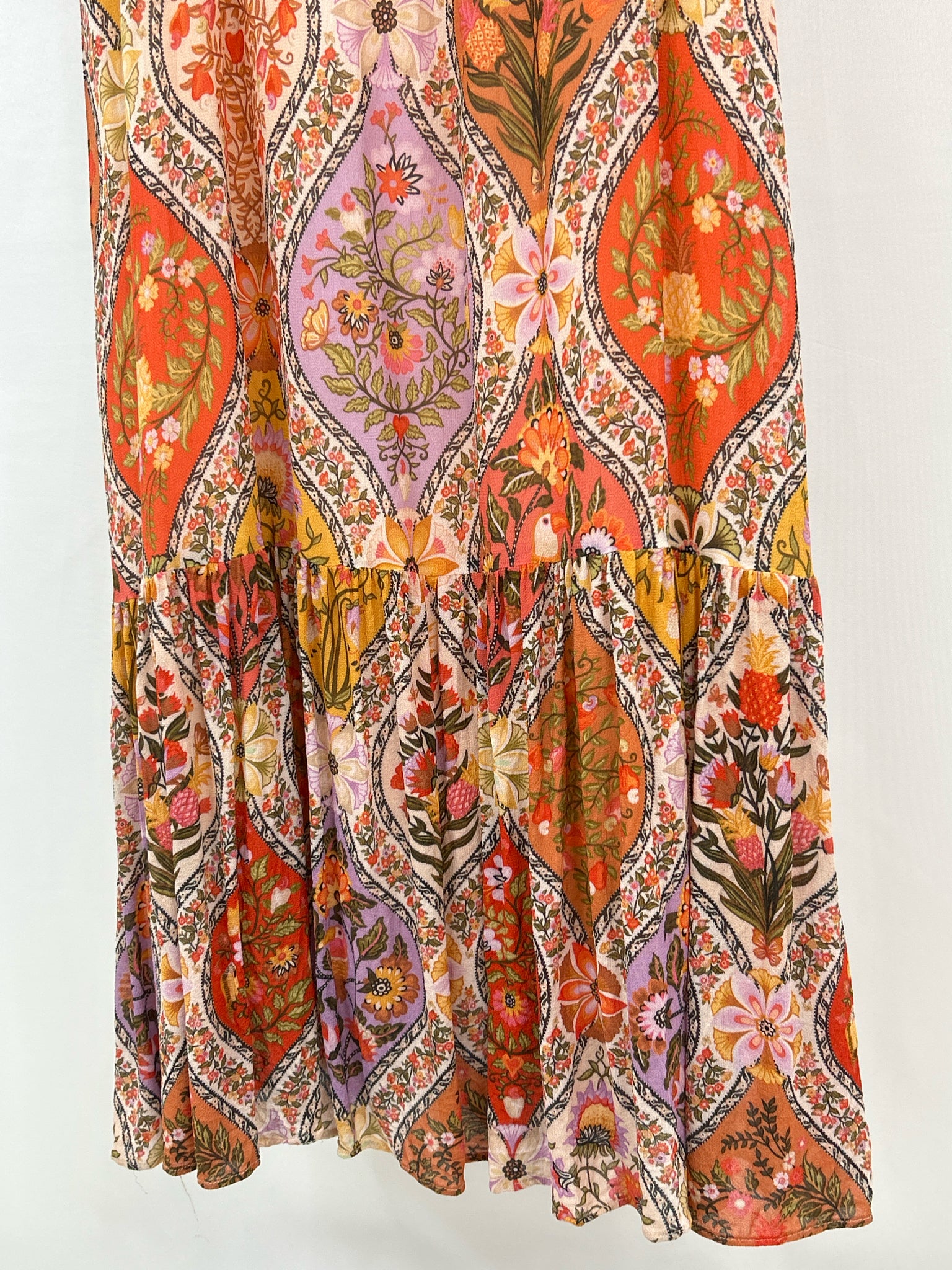 FARM RIO Size M ORANGE FLORAL Women Dress