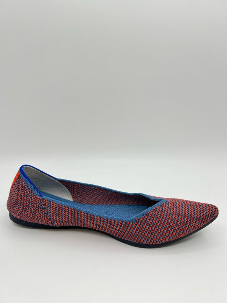 ROTHY'S Women Size 7.5 orange and blue Flats