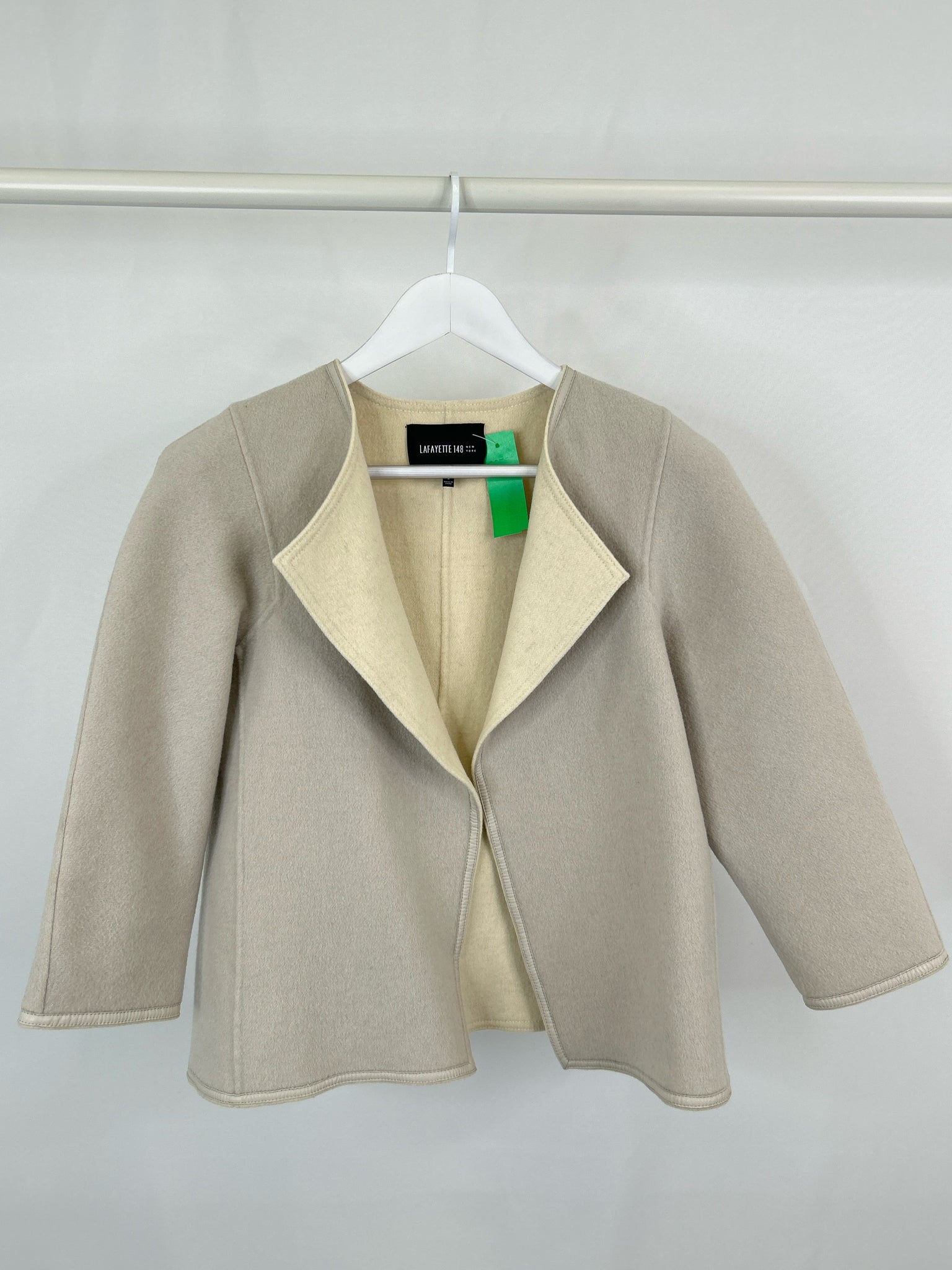 LAFAYETTE 148 Size L Grey Women Jacket